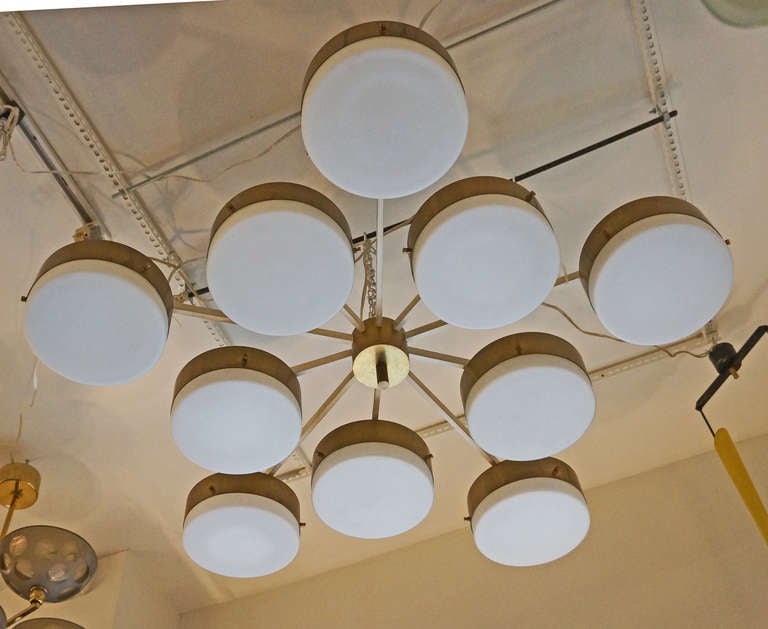 Large Flush Mount Chandelier Designed By Gio Ponti For Arredoluce 2