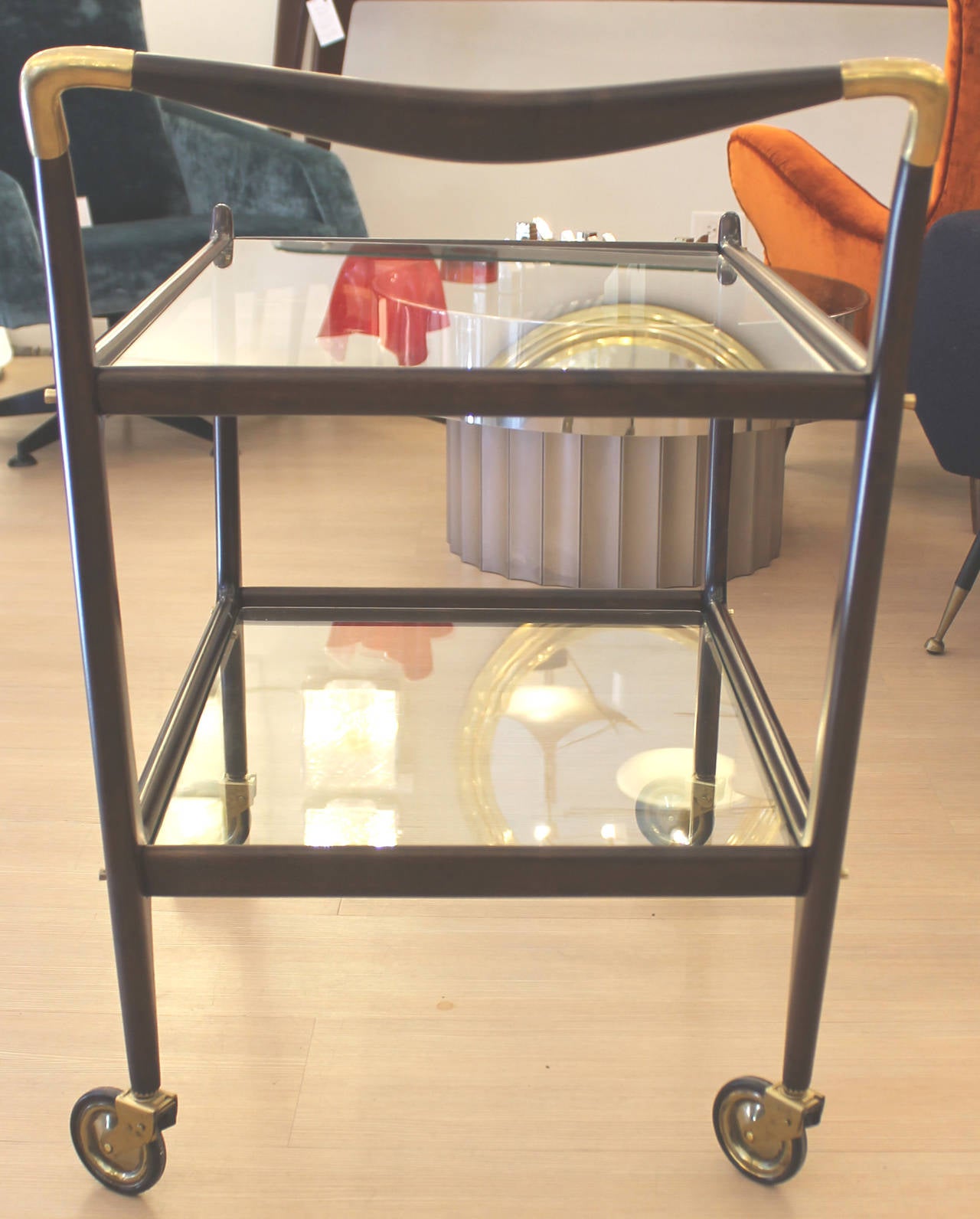 Italian Ico Parisi Bar Cart, Italy, 1960s