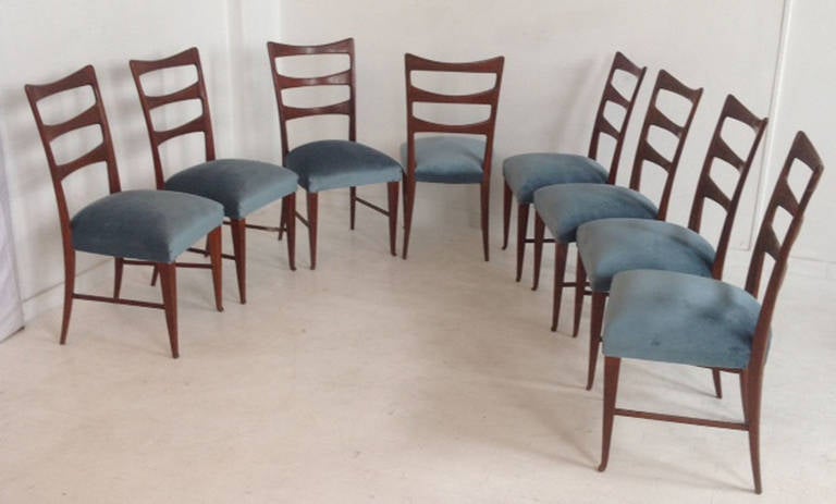Set of Eight Paolo Buffa Chairs