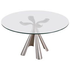 Italian Centre or Dinning Table Designed by Introini for Saporiti, 1970s