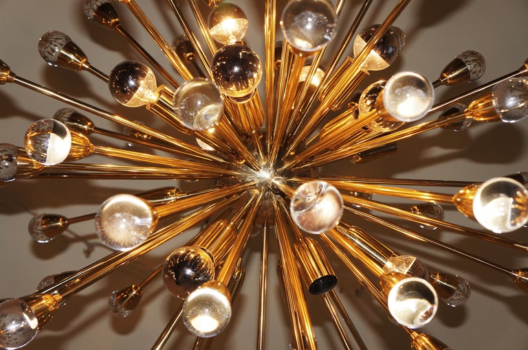 Mid-Century Modern Dramatic Italian Sputnik Chandelier