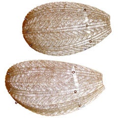 Pair of Large Venetian Murano Glass Sconces