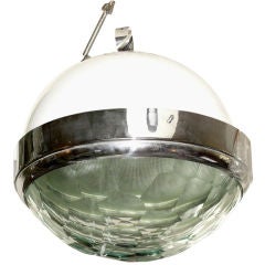Large 60's lantern by Lumi with diamond shaped glass