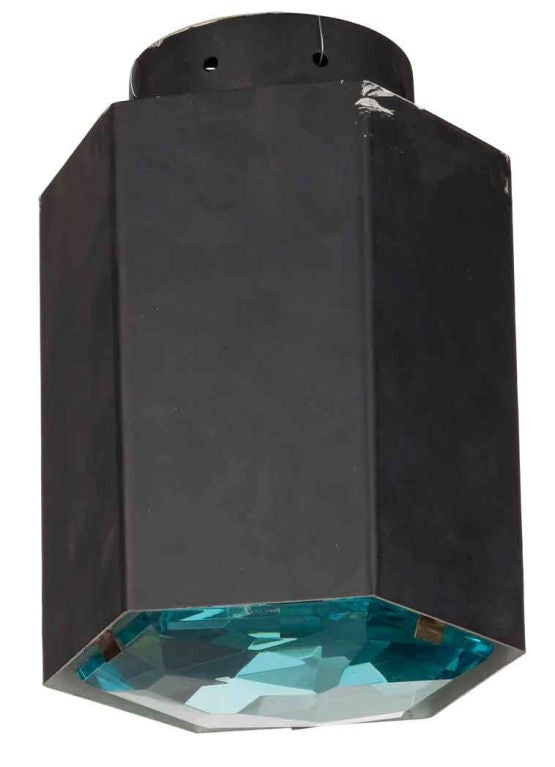 Fontana Arte 60's hexagonal ceiling lamp/lantern model n.2208