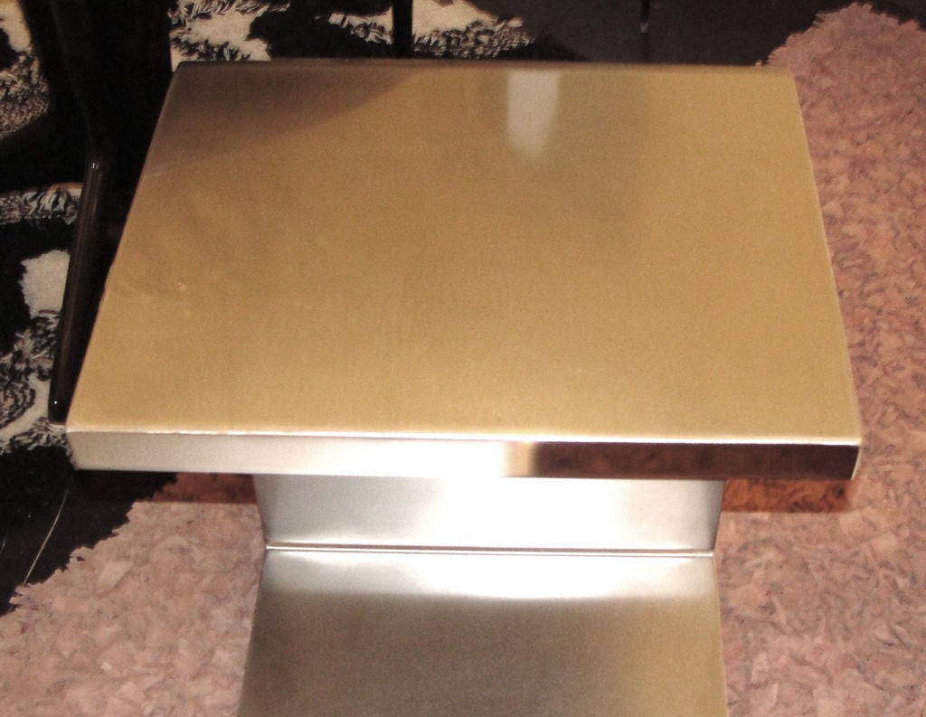 Pair of side / coffee  tables or console by Francois Monnet