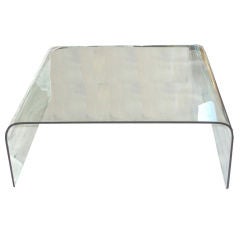 Italian invisible glass coffee table