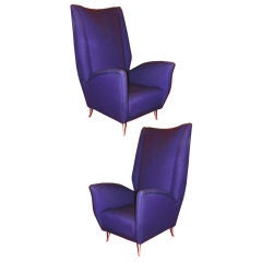 Outstanding design Italian mid-century armchairs by ISA