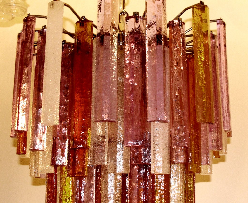 Whimsical  coloured Murano chandelier 1