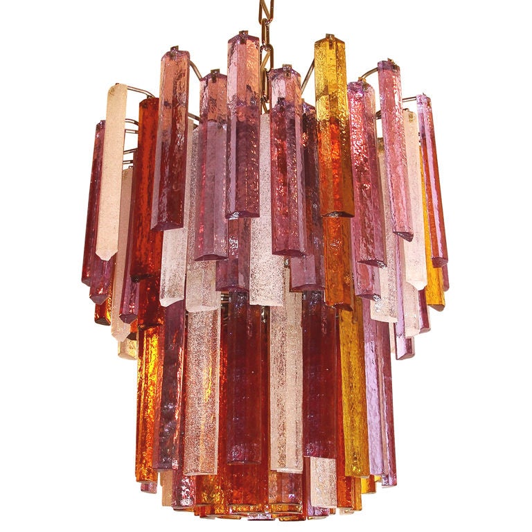 Whimsical  coloured Murano chandelier
