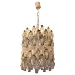 Early polyedral chandelier by Venini