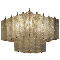 Small Lumenform Murano chandelier