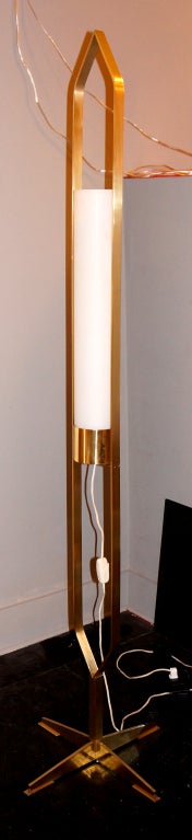 Italian Posh Solid Brass Floor Lamp, Italy, 1960s