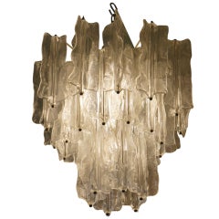 Zuccheri for Venini Murano Glass chandelier