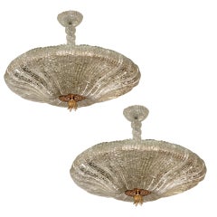Pair of  Barovier and Toso lights from the Milan Gallia hotel