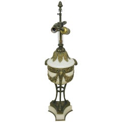 French Marble and Bronze Cassolette