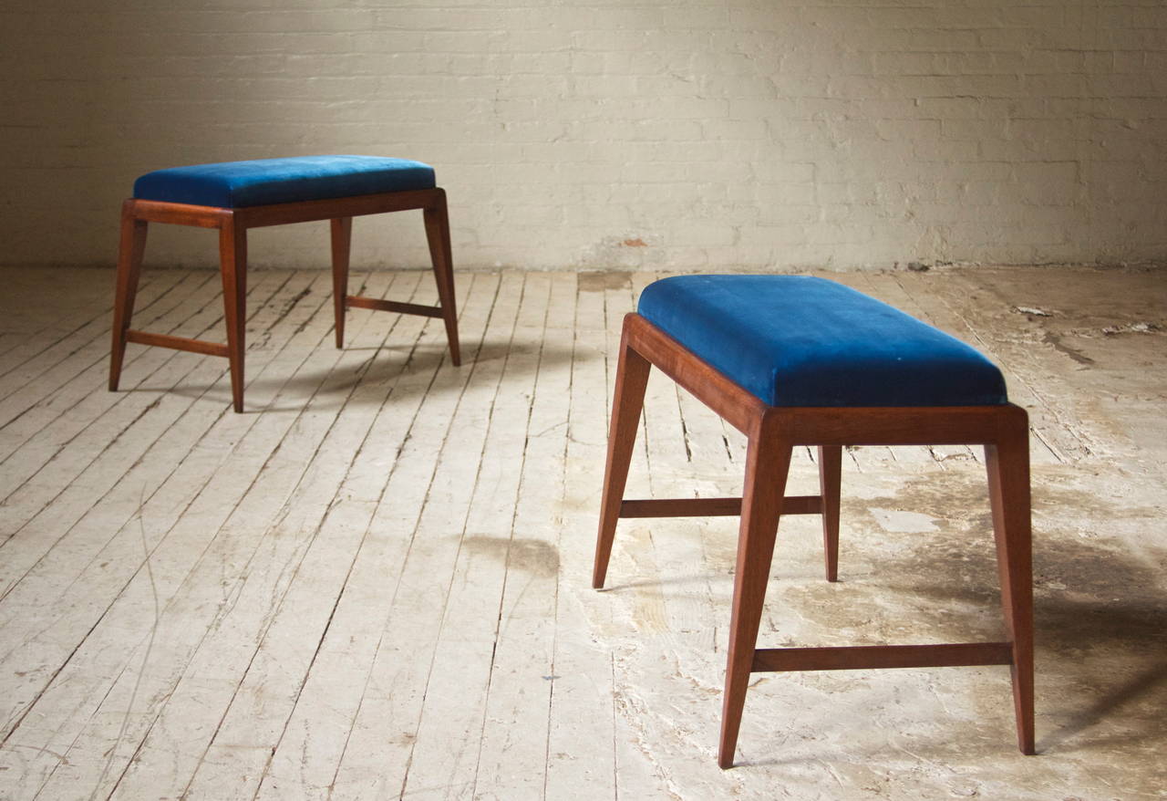 Modern Pair of Benches in the Style of Gio Ponti