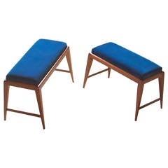 Pair of Benches in the Style of Gio Ponti