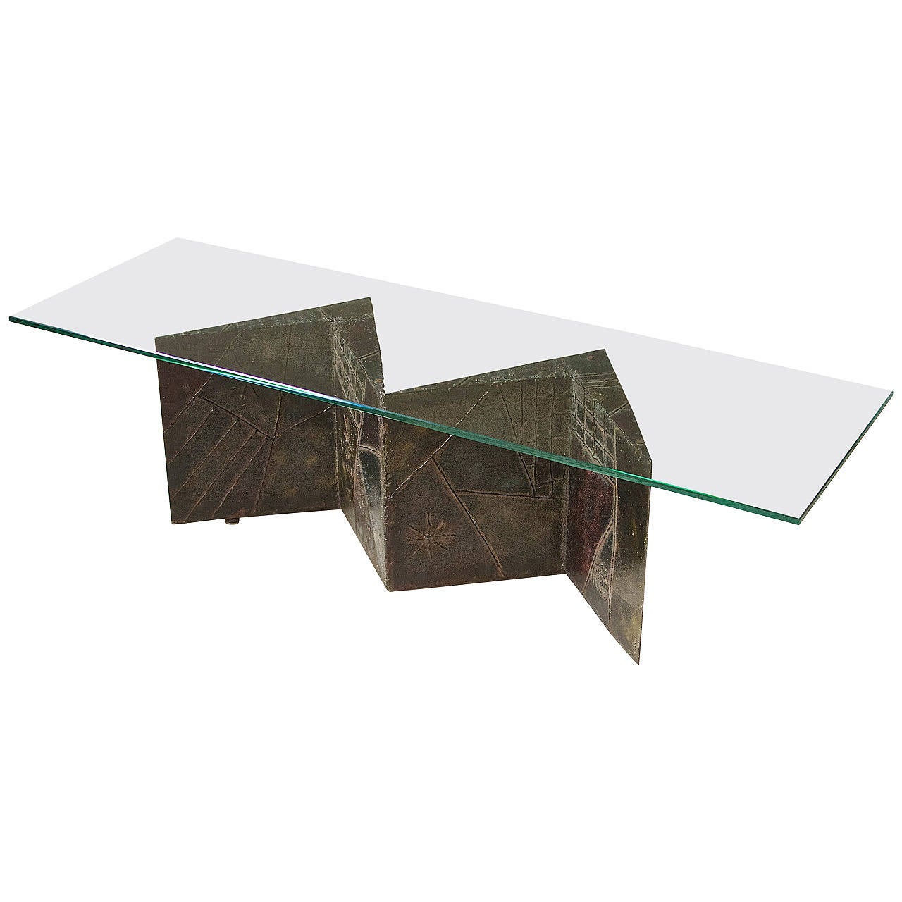 Rare Zig Zag Coffee Table By Paul Evans 1969 At 1stdibs Rare Zig Zag Coffee Table By Paul Evans