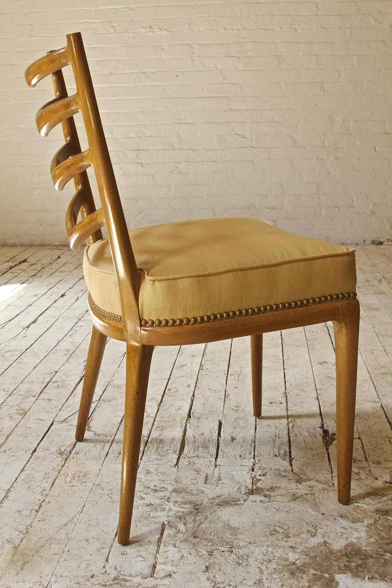 Italian Rare Set of Six Dining Chairs by Osvaldo Borsani