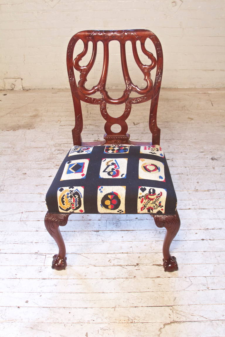 19th Century Single Georgian Style Side Chair in Cuban Mahogany For Sale