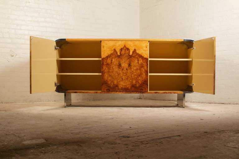 Late 20th Century Stunning Burlwood Sideboard by Pace Collection