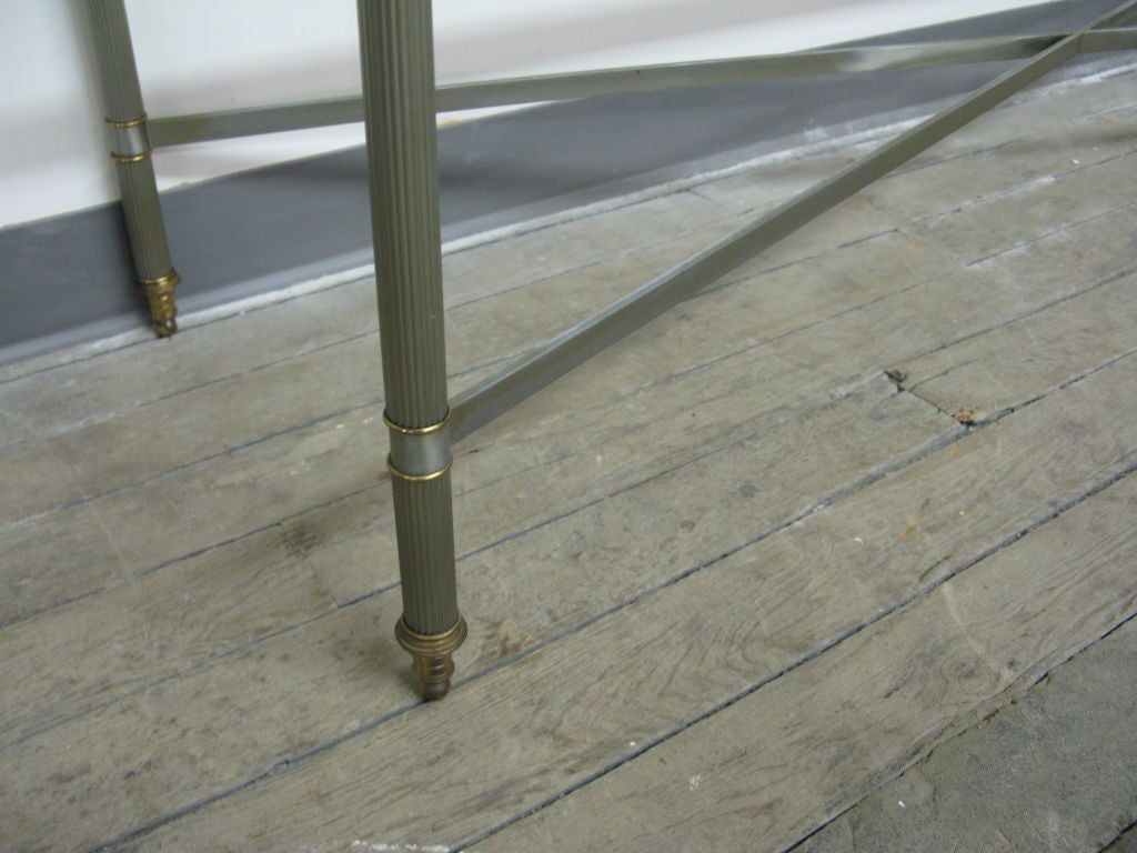 Brass French Console Table