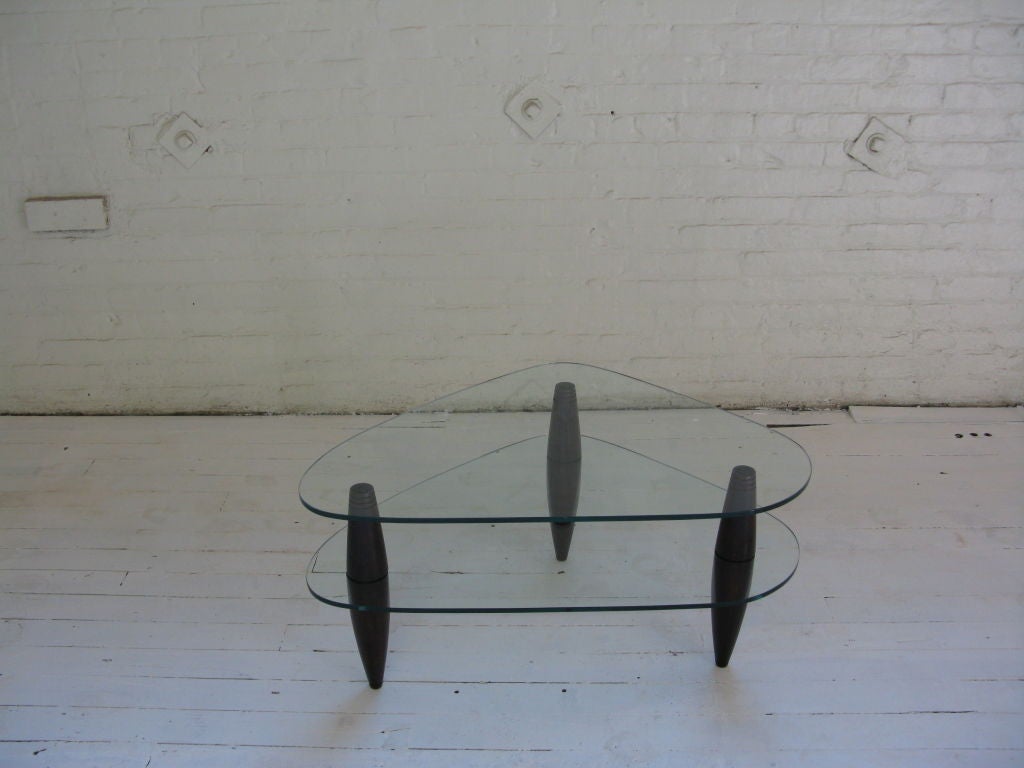 Two Tier Glass Side Table
