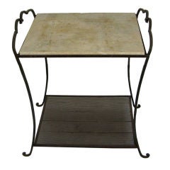 Two Tier French Metal Table