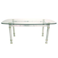 Italian Glass Top Table