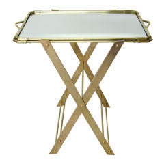 Rare Folding Serving Table by JANSEN-Paris