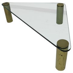 Midcentury Triangular Coffee Table By Pace(Attr)