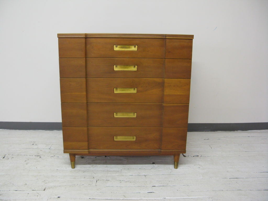 Gentleman Walnut Chest by J.Widdicomb