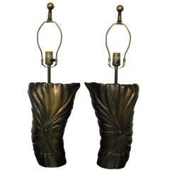 Pair of Bronze Table Lamps by Chapman