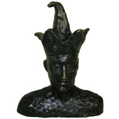 Harlequin Bronze Sculpture