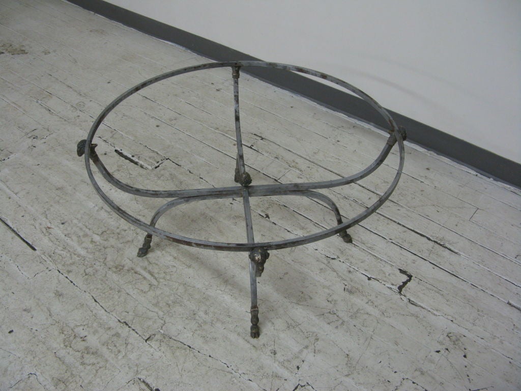 French Rams Head Metal Table