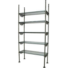 Industrial Metal Etagere