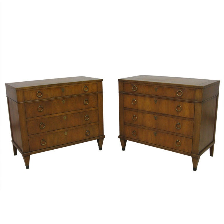 Pair of Bachelor Chest by Baker at 1stDibs