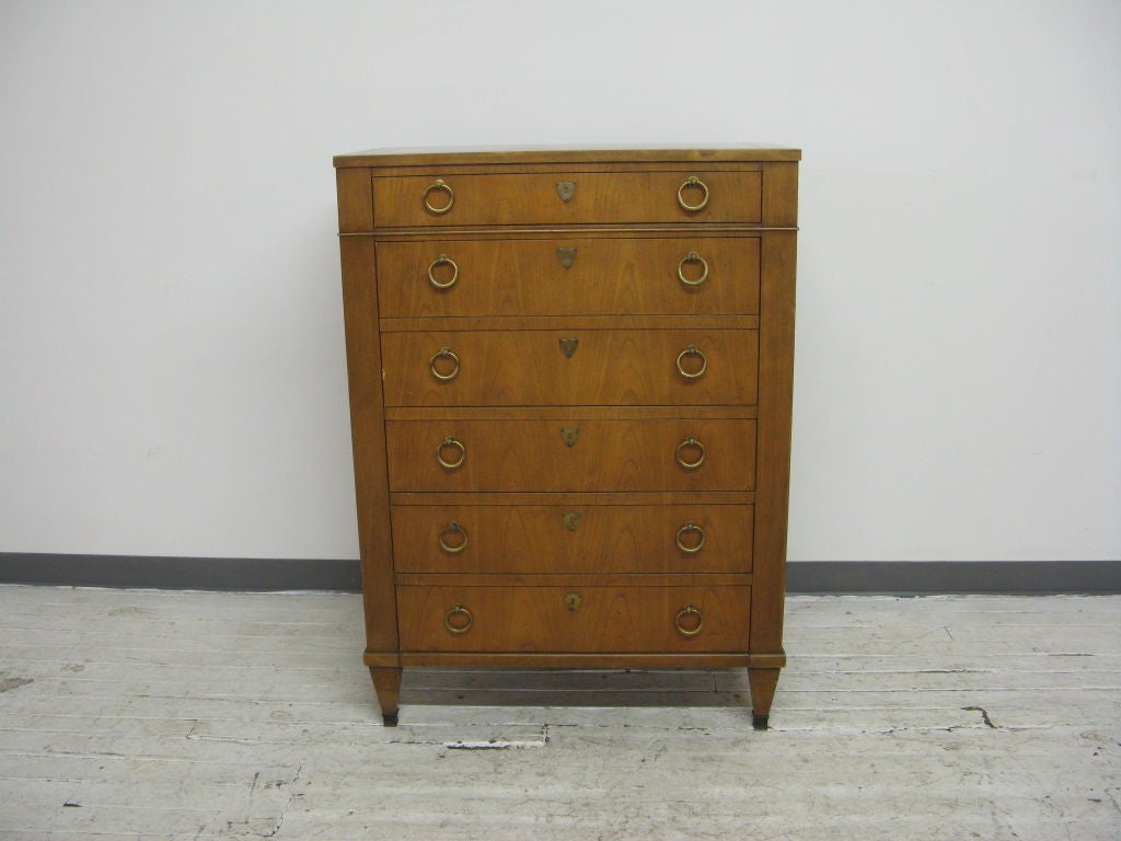 Walnut Gentleman Dresser by Baker