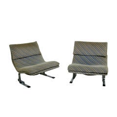 Pair of ONDA lounge chairs by Saporiti