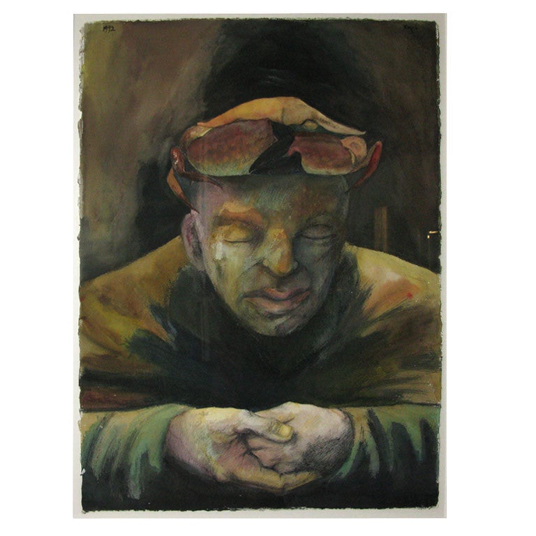 Watercolor Portrait of a Man