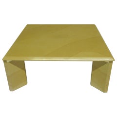 Faux Parchment Lacquer Coffee Table