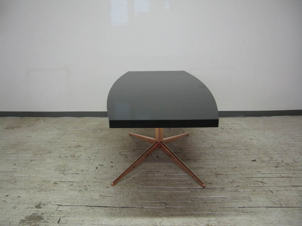Midcentury French Black Lacquer Table 2