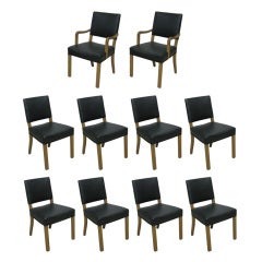 Set of 8 Dining Chairs by Dunbar