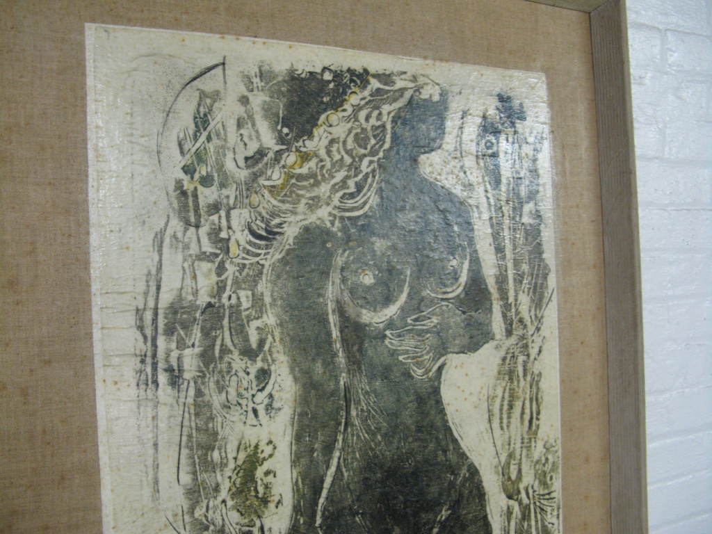 Clay cut lithograph of 