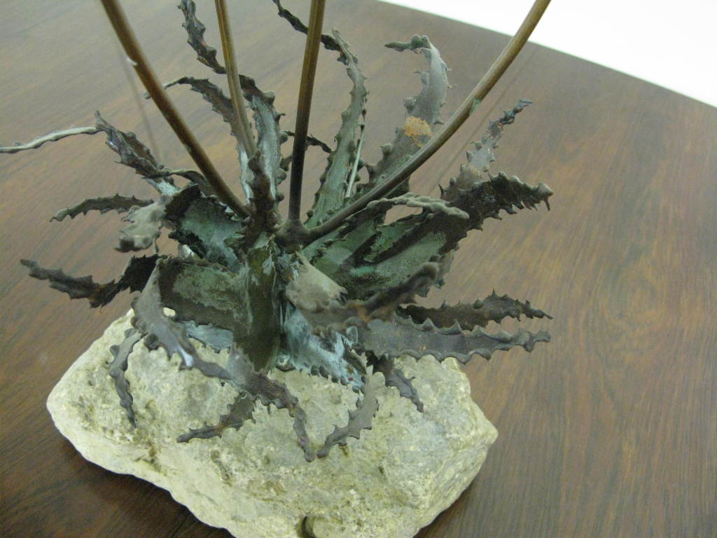 American Desert Flowers Metal Sculpture Attributed to John Steck