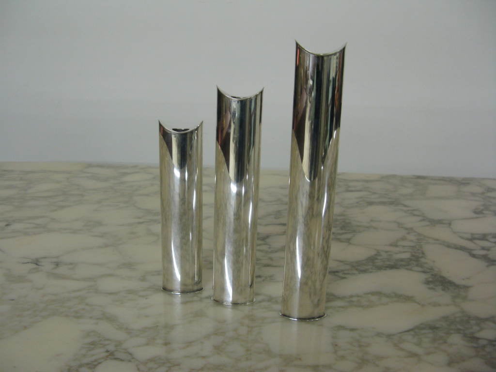 Late 20th Century Set of Three Bud Vases by Sabbattini