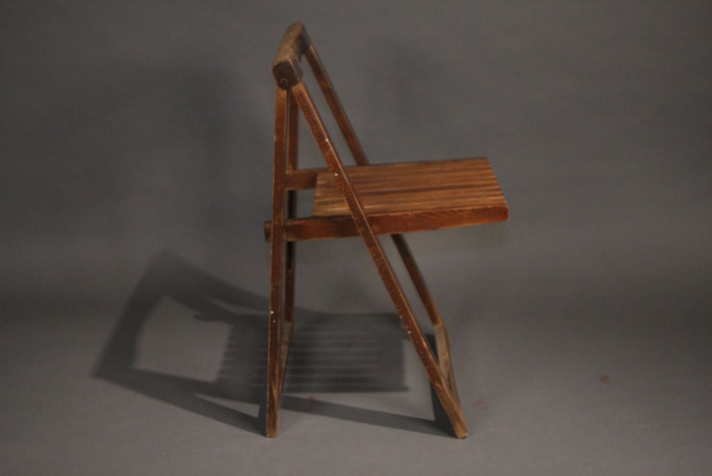American Wooden Fold Able Chairs, 10 Available