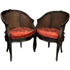 Set of 19th Century Cane Armchairs