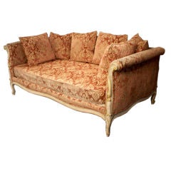 French Day Bed, with original velvet fabric