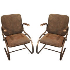 Pair of  mesh chairs